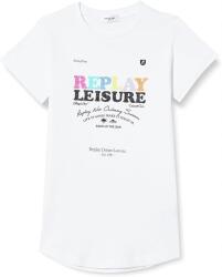 Replay Fehér Gyerek Póló Színes Nyomtatással 106 J7H