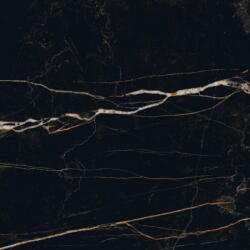 Mexen Flamingo Fekete fényezett gres rekt. G1, padló- és falburkoló lap 60 x 60 cm, magasfényű - TL215-060-060-00 (TL215-060-060-00)