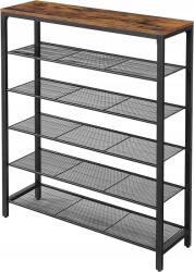 SONGMICS Könyvespolc cipősszekrény ipari 100cm Loft (LBS016B01)