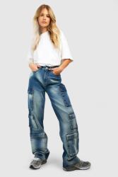 Boohoo Kék Farmer Nadrág Zsebekkel 48V B18__XL