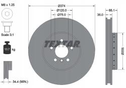 Textar Féktárcsa Textar 92266025