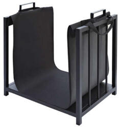 Kaminer Cos pentru Lemne de Foc - 50, 5 x 37 x 50 cm - Negru (00024628)