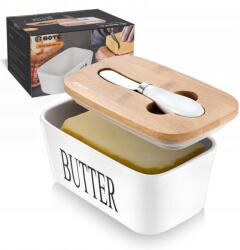 BOTC Vajtartó Késsel Botc Üveg, 600 ml, Fehér Fedővel (Maselniczka)