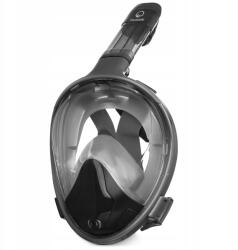 Tsunami Búvármaszk Sznorkelezés Teljes Arc Panoráma Összecsukható L/XL (BLACK-L-XL)
