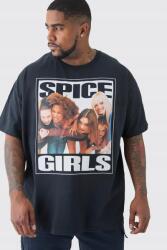 Boohooman Fekete Póló Print Spice Girl Z82 B18__4XL