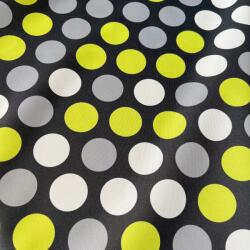  Oxford vízlepergető szövet, vízlepergető anyag zöld pöttyös minta (OXFZG)