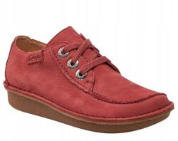 Clarks Rózsaszín Női Fűzött Bőr Félcipő 39, 5 J1H (26176289)