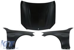 KITT Első motorháztető első sárvédőkkel, Mercedes C-osztály W205 S205 C205 A205 (2014-2020) modellekhez, C63 Dizájn (COHDMBW205C63FF)