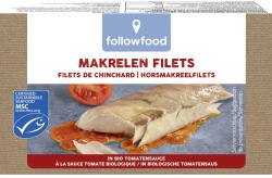 Followfish File de macrou salbatic in sos de rosii bio, 125 g