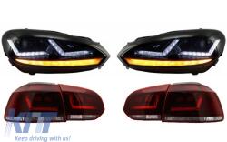 OSRAM Xenon fényszórók VW Golf 6 VI 08-12 modellekhez - LEDriving hátsó lámpa, dinamikus fény (COLEDTL102GTI)