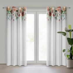 Takoy Sötétítő függöny RISA könnyű etaminból nyári virágmintával 140 x 250 cm