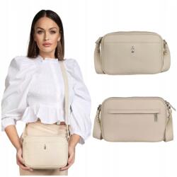 Wojewodzic Luka bézs női bőr kézitáska postás táska (1904/FD06)