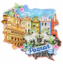  Poznań régi piactér hűtőmágnes (896105)
