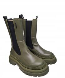 G-Star RAW bőr női platform bokacsizma, olivazöld, 37- méret (2241 045803)