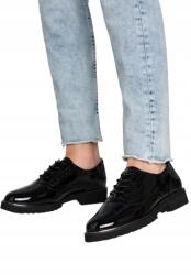 Anna Field Fekete Lakkozott Papucs Dekoratív Varrással 40 T7I (po1888384c)