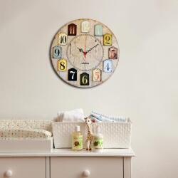 Home Art Ceas decorativ din MDF Home Art, Multicolor, 40x40 cm (238HMA3143)