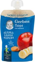 Gerber Piure mere banana morcov, 150g, Gerber