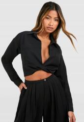 Boohoo Hosszú Ujjú Ing Mély Nyakkivágással V4C B18__XL