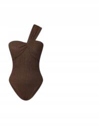 Shein Barna Egyrészes Fürdőruha Aszimmetrikus Pánttal M 1JE