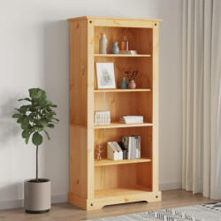 vidaXL Bibliotecă 5 rafturi, pin mexican, stil Corona 81 x 29 x 170 cm (243744) Biblioteca