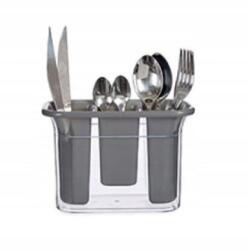 BigBuy Home Evőeszköz csepegtető konyhai rendszerező Szürke kinvara villa kanál (szary)