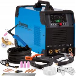 Sherman Inverteres Hegesztőgép Sherman Digitig 200 Multipro Tig Ac DC Mma Alu Hf Pulzus (7811876 ZESTAW)