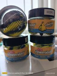 Berkley PowerBait Pupa gumi 3, 5cm Black/Snsne Ylw Pisztránghoz, sügérhez fokhagyma (1594925)