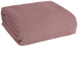 Eurofirany Amber gofri szerkezetű puha takaró Pasztell rózsaszín 70x160 cm (416444)