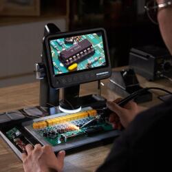  DIGITÁLIS MIKROSZKÓP 1600x NAGYÍTÁS 12MP 28 LED HD IPS KÉPERNYŐ 10" 32GB SD