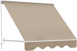 Outsunny Árnyékoló, vízálló, 180x70x132 cm, bézs
