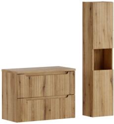 Comad Set dulap Comad Nova Coast Evoke NOVA COAST EVOKE 82-80-40-2S, dulap Comad Nova Coast Evoke NOVA COAST EVOKE 80-30-2D, NOVA OAK A 89-80 (SETNOCEBOAK80CMSHC)