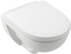 Villeroy & Boch O. Novo vas wc cu capac soft-close agăţat fără margine cu spălare turbionară alb lucios 5660CLR1 (5660CLR1)