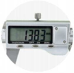  10 darabos fém tolómérő készlet, elektronikus digitális LCD