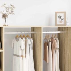 vidaXL Szekrény rúd 12 pcs Ezüst 764 x 15 x 29 mm Alumínium ötvözet (864892)