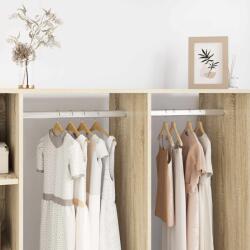 vidaXL Szekrény rúd 12 pcs Ezüst 764 x 15 x 29 mm Alumínium ötvözet (864890)