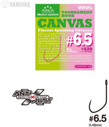VARIVAS Super Trout Area Tournament Canvas #6, 5 Finesse Spooning Virtuoso Szakáll Nélküli Horog 15db (V115584)