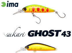 Ima Sukari Ghost 43SU 4, 3cm 2, 4gr 002 Gold Black Wobbler (SUG43-002)