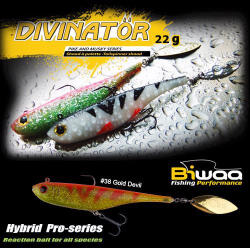 Biwaa Divinator Junior 14cm 22gr 38 Gold Devil Spinnertail 1db (B000987)