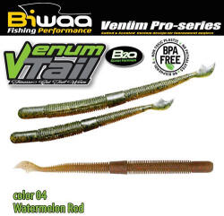Biwaa Venum Tail 10cm 04 Watermelon Red Gumi Műcsali 10db (B000451)