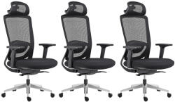 Mercury 3PACK ARTEA irodai szék fekete (3 db)