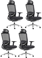 Mercury 4PACK Ergonomikus irodai szék ARTEA fekete (4 db)