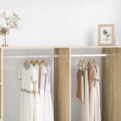 vidaXL Szekrény rúd 2 pcs Ezüst 764 x 15 x 29 mm Alumínium ötvözet (864895)