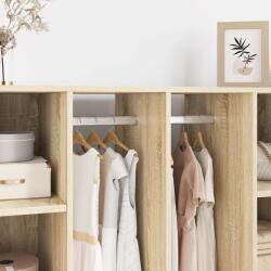 vidaXL Szekrény rúd 12 pcs Ezüst 764 x 15 x 29 mm Alumínium ötvözet (864878)