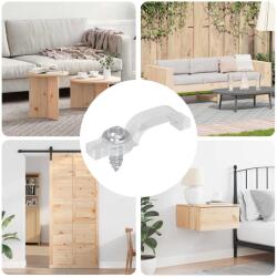 vidaXL LED szalagklipszek 12 pcs Átlátszó 23, 8 x 7, 3 x 4, 3 mm (864924)