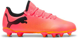 PUMA FUTURE 7 PLAY FG/AG ifjúsági futballcipő PUMA fekete|narancssárga|rózsaszín|sárga