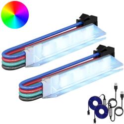 vidaXL LED szalag 4 pcs Fekete és Fehér 150 cm Réz és műanyag (3429134)