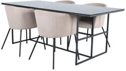  Étkezőgarnitúra Dallas 3044 (Krém + Fekete)