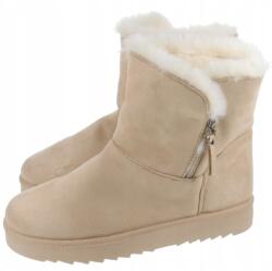  Női Barna Szőrmés Téli Hócipő 39-ES (345353)