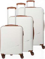 Travelite Bali S, M, L Fehér/Cognac S: 34 l / M: 65 L: 96 TRAVELITE-72340-30 (TRAVELITE-72340-30)