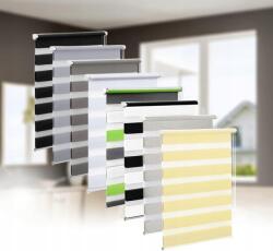  Roló ablakra éjjel-nappal feszítővel fúrás nélkül fekete-fehér 45x150cm (X001BTN4GT)